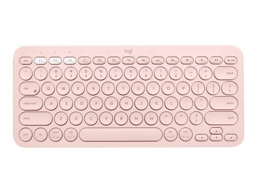 Logitech K380 - Multi-Device Bluetooth Toetsenbord - Draadloos - Duits - Roségoud (920-009583)