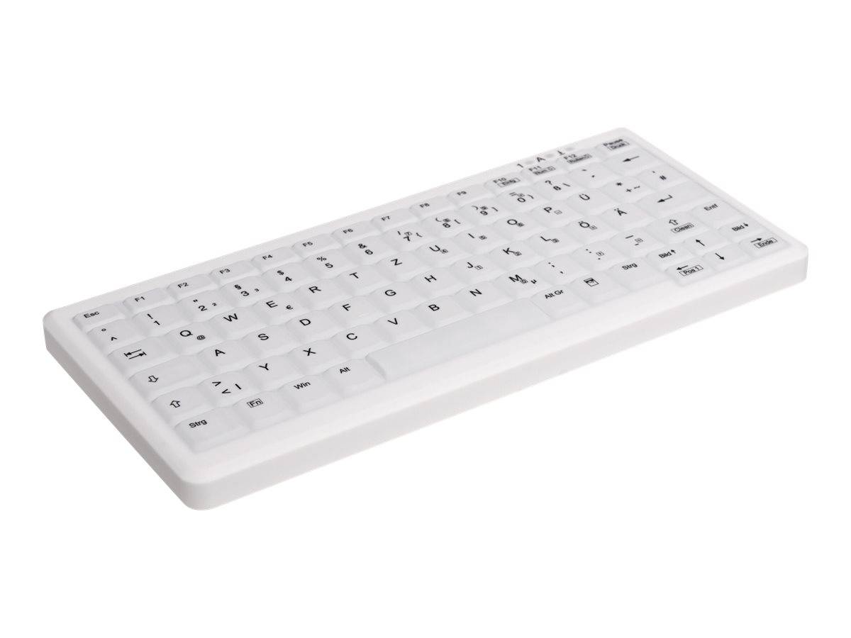 Contour Active Key AK-C4110F Medical Key Hygiënisch toetsenbord USB QWERTZ, Duits Wit Siliconemembraan, Geschikt voor de-5