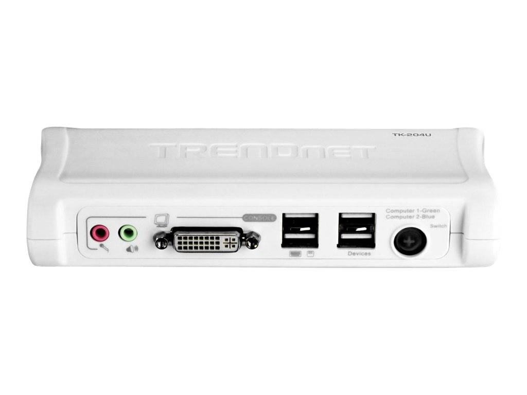 TRENDnet TK-204UK KVM-switch 2-poorts DVI USB met audiokit-6