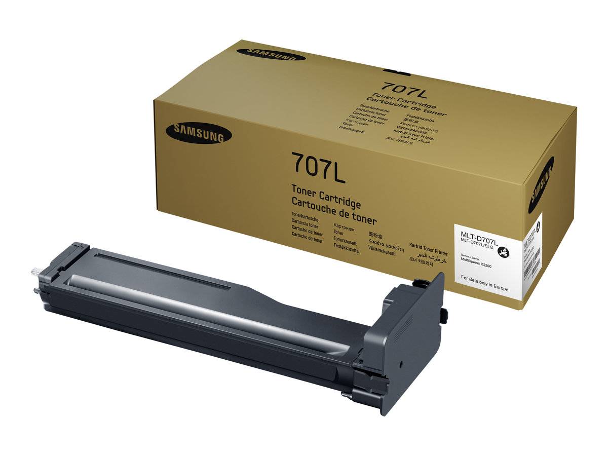 HP vervangt de zwarte tonercartridge Samsung MLT D707L/ELS-5