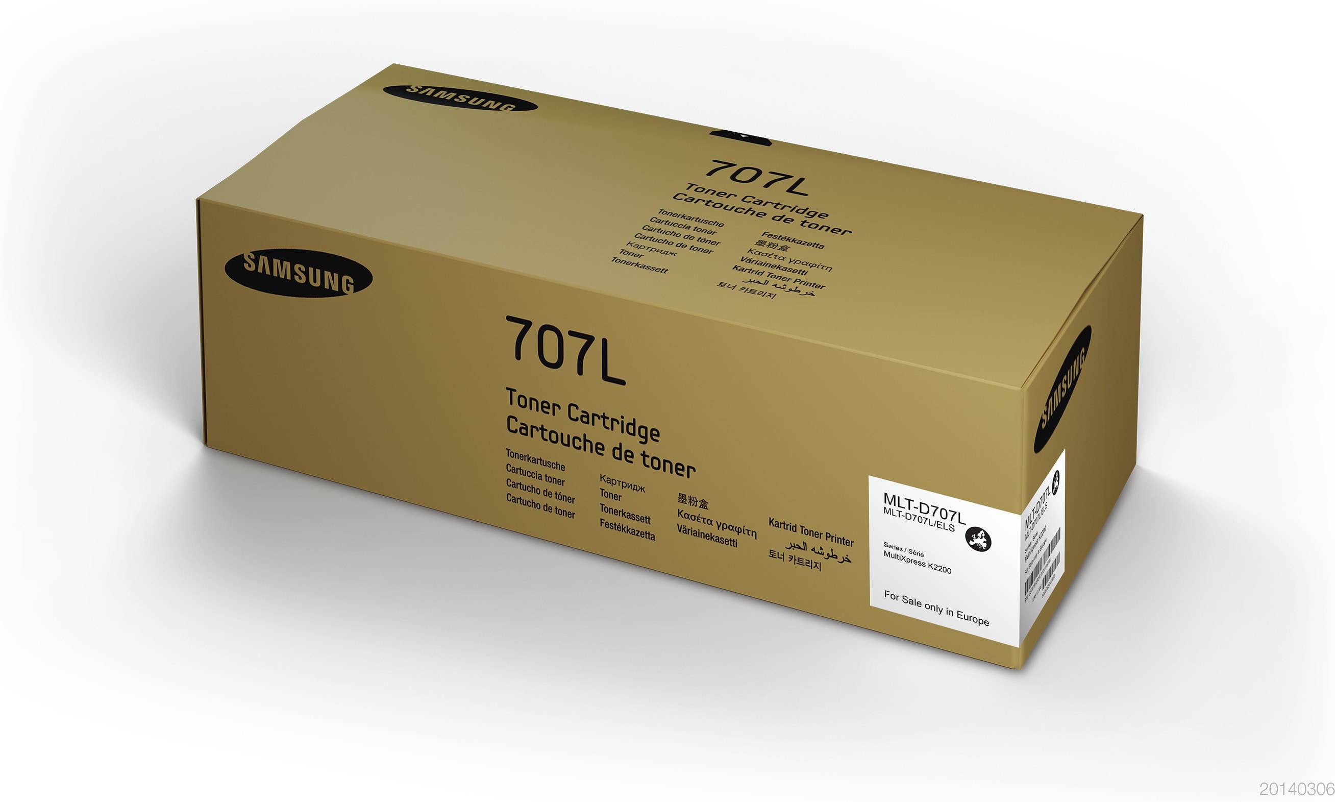HP vervangt de zwarte tonercartridge Samsung MLT D707L/ELS-8