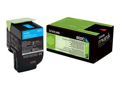 Lexmark 0734646475556 Lexmark - Return Program toner 802, 1.000 pagina's, OEM 80C20C0, cyaan-5