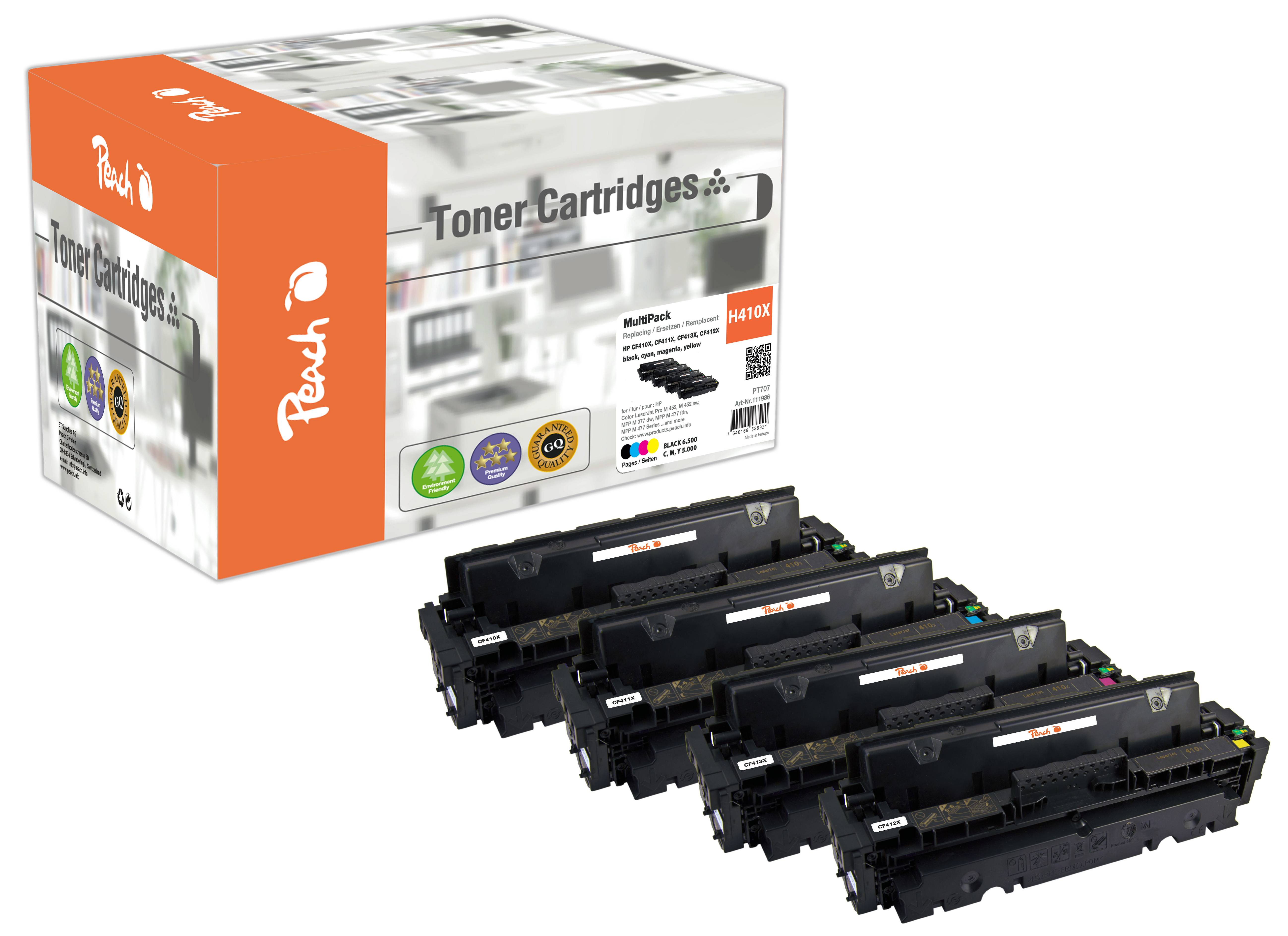 Perziktoner HP No.410X MultiPack REM,COM-3