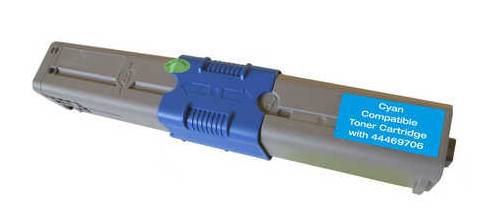 Peach toner OKI C310/510 44469706 module cyaan compatibel-2