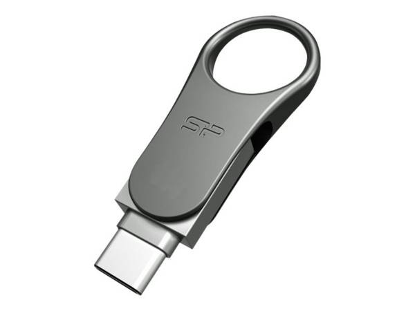 Silicon Power C80 Dual USB Pendrive Mobile 32GB USB-C Grey