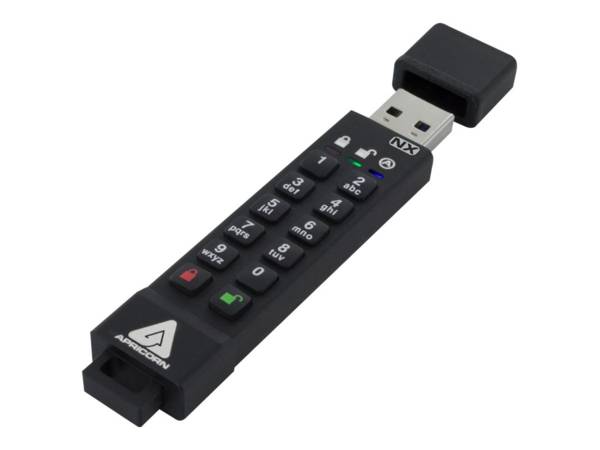 Apricorn ASK3 USB-stick 8 GB USB Type-A 3.2 Gen 1 (3.1 Gen 1) Zwart