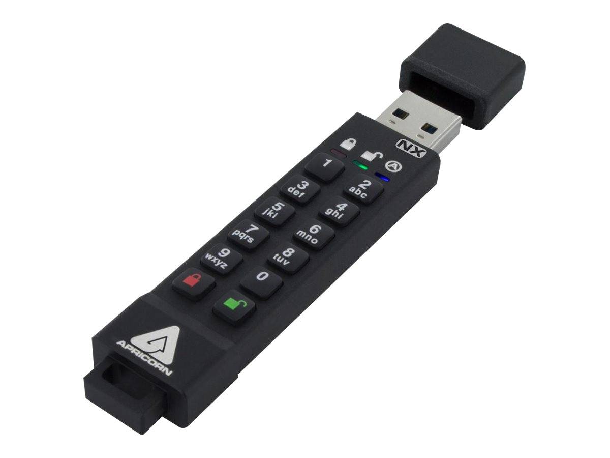 Apricorn ASK3 USB-stick 8 GB USB Type-A 3.2 Gen 1 (3.1 Gen 1) Zwart-0