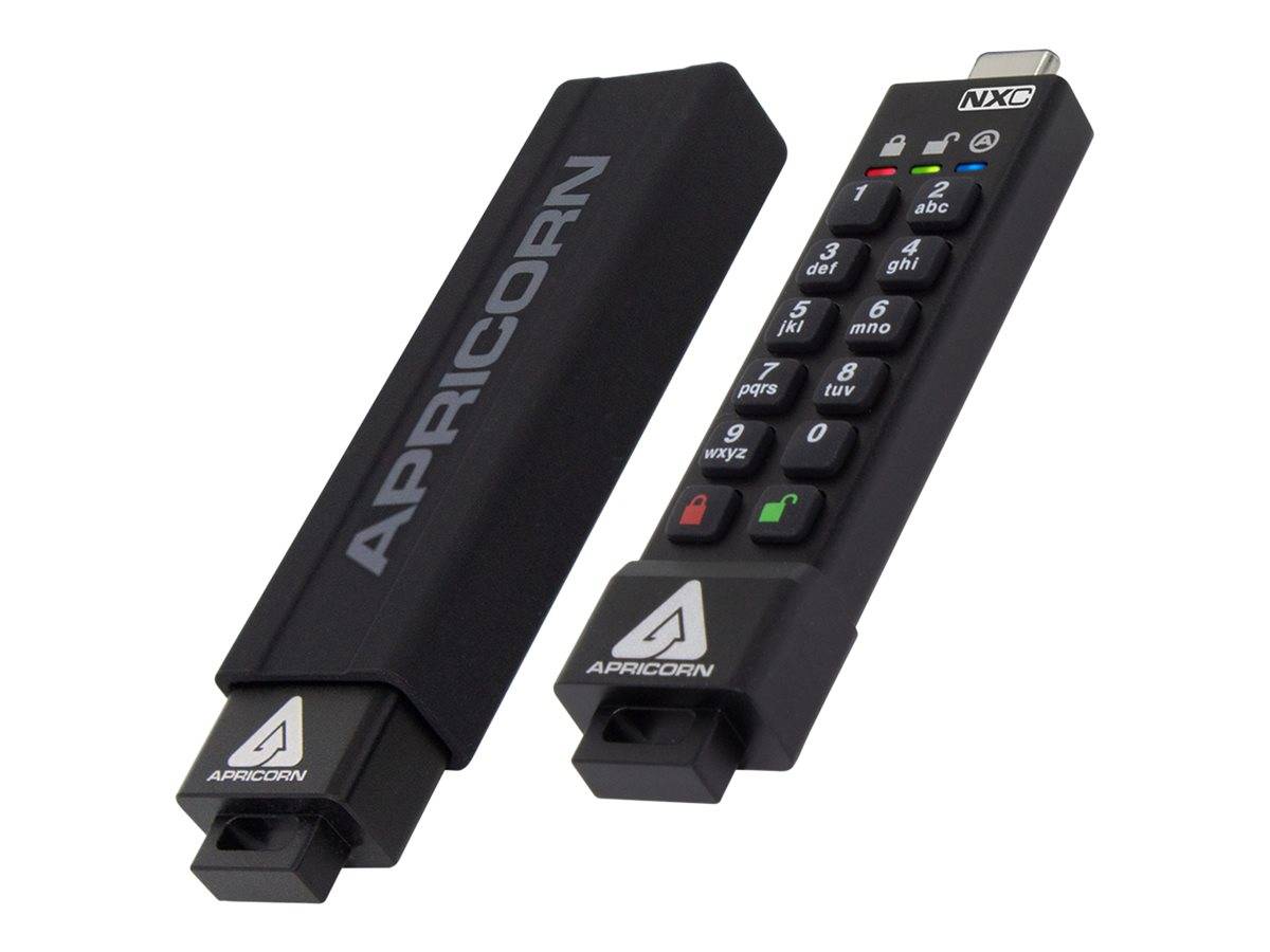Apricorn 64GB, USB 3.2 gen1, 256-bit AES XTS, FIPS 140-2, IP68-6