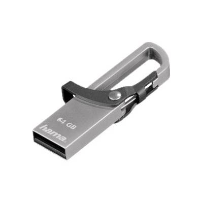 Hama FlashPen Hook-Style USB-stick  64 GB Grijs 00123922 USB 2.0