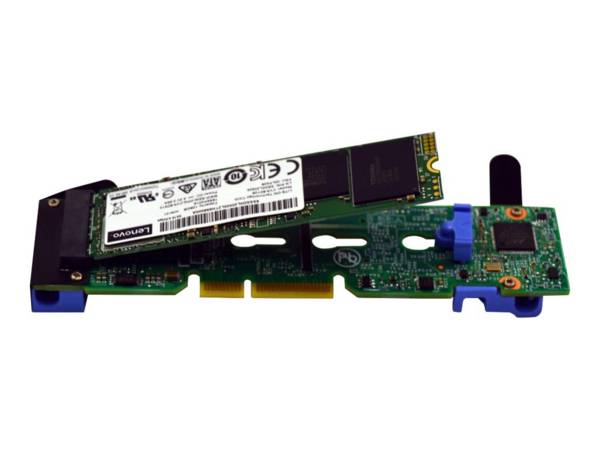 Lenovo ThinkSystem M.2 met Mirroring Enablement Kit (bevat de Dual M.2 Adapter, ondersteunt 1 of 2 schijven)