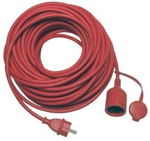 REV 0065269 Stroom Verlengkabel 16 A Rood 25.00 m H05RR-F 3F 3G 1,5 mm²-3