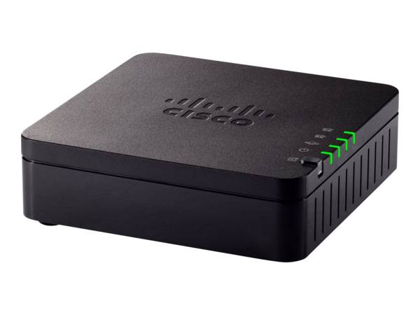 Cisco ATA 191 VoIP gateway - 1 x RJ-45 - 2 x FXS - Fast Ethernet - Op muur monteerbaar, Desktop