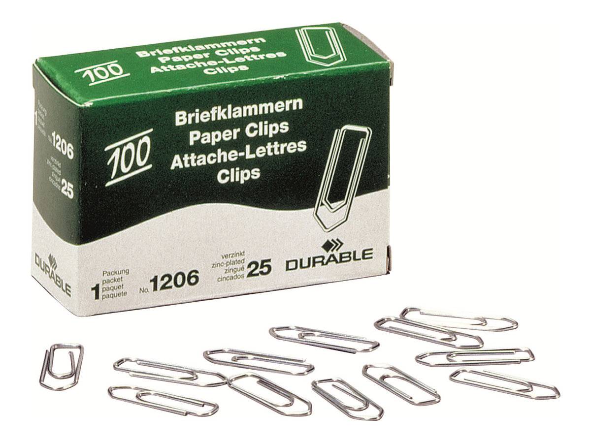 Duurzame paperclips 26 mm, gegalvaniseerd, 100 stuks-0