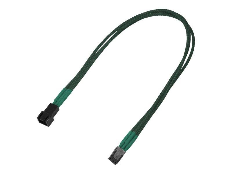 Kabel Nanoxia 3-Pin Molex verlengkabel, 30 cm, groen-0