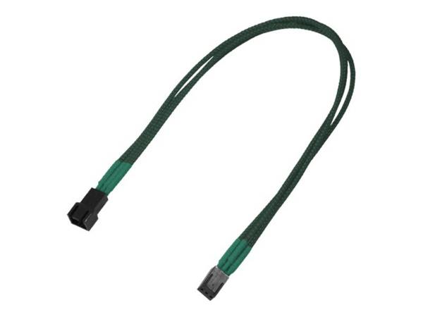 Kabel Nanoxia 3-Pin Molex verlengkabel, 30 cm, groen