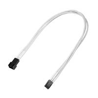Kabel Nanoxia 3-pins verlengkabel, 30 cm, enkel, wit-3