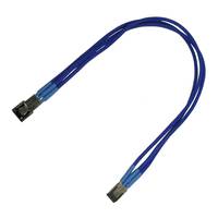 Kabel Nanoxia 3-polig verlengstuk, 30 cm, enkel, blauw-2