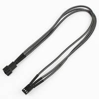 Kabel Nanoxia 3-Pin verlengkabel, 30 cm, enkel, zwart-3
