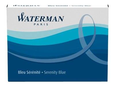 WATERMAN inktcartridgestandaard Myster Blauw 8 stuks-0
