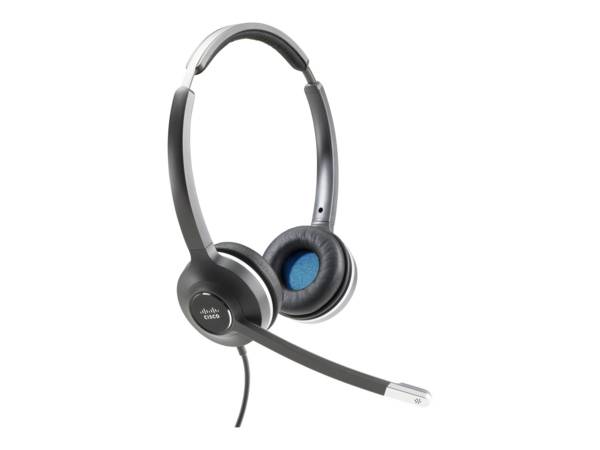 Cisco 532 Bedraad Over het hoofd Stereo Headset - Binauraal - Supra-aural - 90 Ohm - 50 Hz naar 18 kHz - Electret, Conde