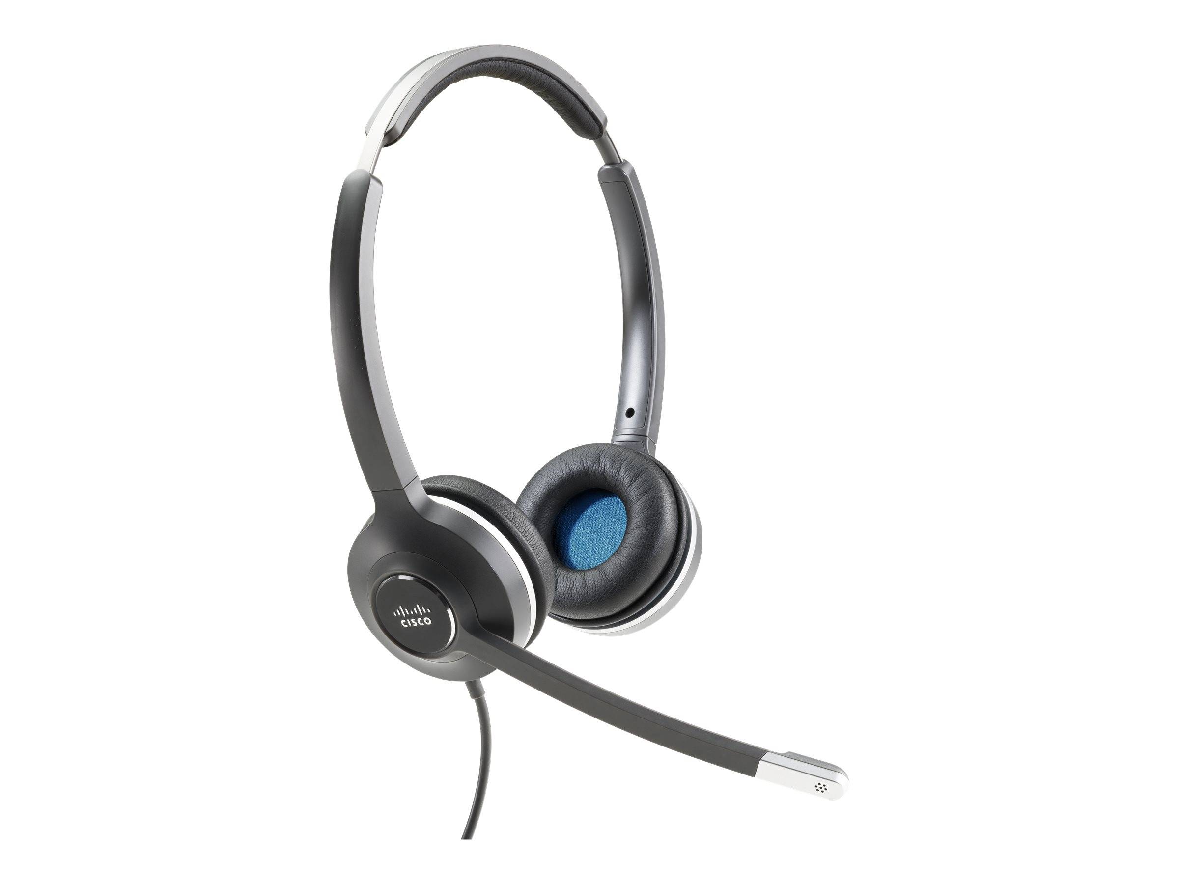 Cisco 532 Bedraad Over het hoofd Stereo Headset - Binauraal - Supra-aural - 90 Ohm - 50 Hz naar 18 kHz - Electret, Conde-0