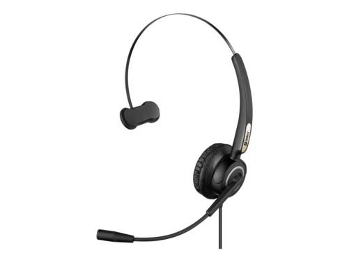Sandberg USB Office Headset Pro Mono De microfoon is bevestigd op een flexibele arm.