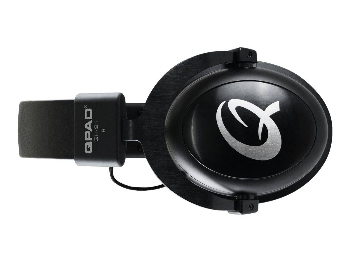 QPAD Gaming Headset Stereo High End QH-91 3.5 jack zwart-2