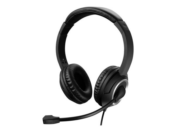 Sandberg MiniJack Chat Headset Een gevoerde hoofdband en zacht oorkussens maken de headset comfortabel om te dragen.
