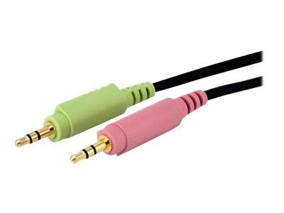 StarTech.com 1,80m 4-in-1 USB Dual-Link DVI-D KVM-switch Kabel met Audio en Microfoon - Cable for Audio-/Video-apparaat,-7
