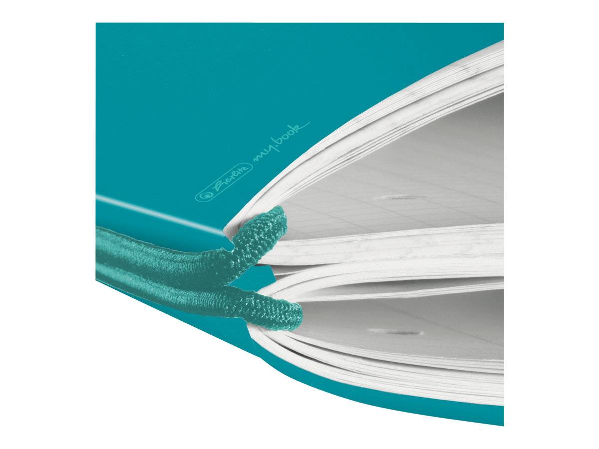 Herlitz notitieboek my.book flex A4 PP 2x 40 vellen. kar/lin turquoise-1