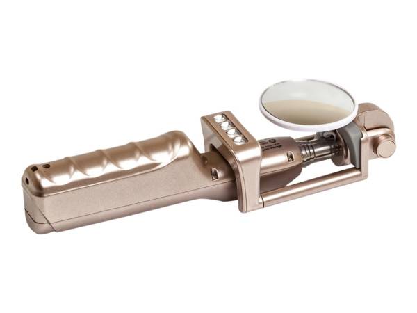 Ultron Deluxe Flash selfiestick voor smartphones, goudkleurig