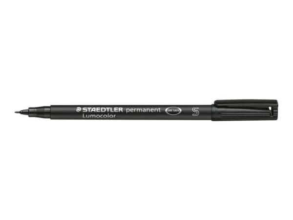 STAEDTLER foliepen Lumocolor perm M zwart 10 stuks