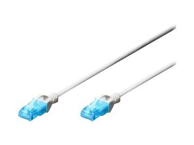 Digitus DK-1512-005/WH RJ45 Netwerkkabel, patchkabel CAT 5e U/UTP 0.50 m Wit Verdraaide paren 1 stuk(s)-4
