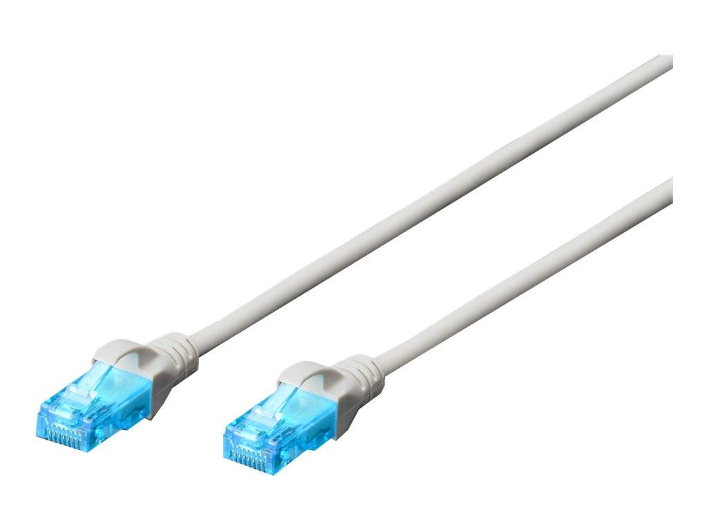 DIGITUS patchkabel RJ45 U/UTP Cat5e 5,00m witte hendelbescherming polybag-3