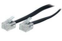 RJ11 - RJ11 telefoonkabel / zwart - 5 meter-6