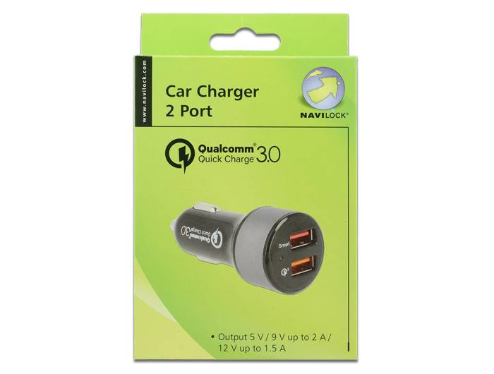 NAVILOCK NAVILOCK-62739 USB voedingseenheid; Usb-A aansluiting x2; Voed.sp: 12÷24VDC - 1 stuk-4