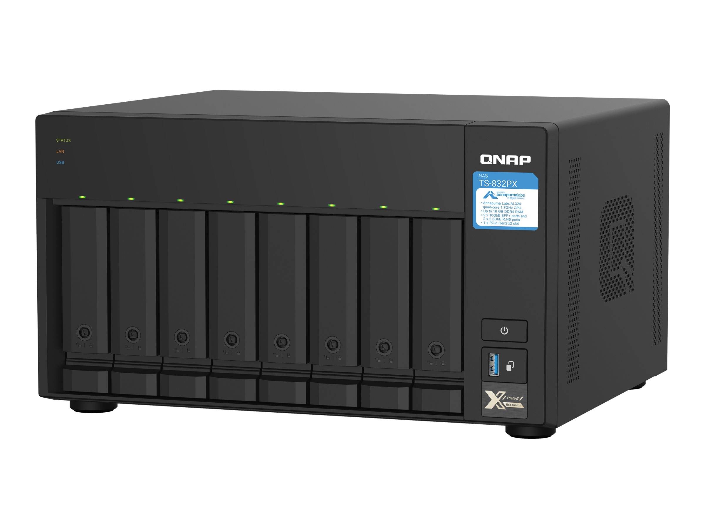 QNAP NAS TS-832PX-4G 8bay DESKTOP-0