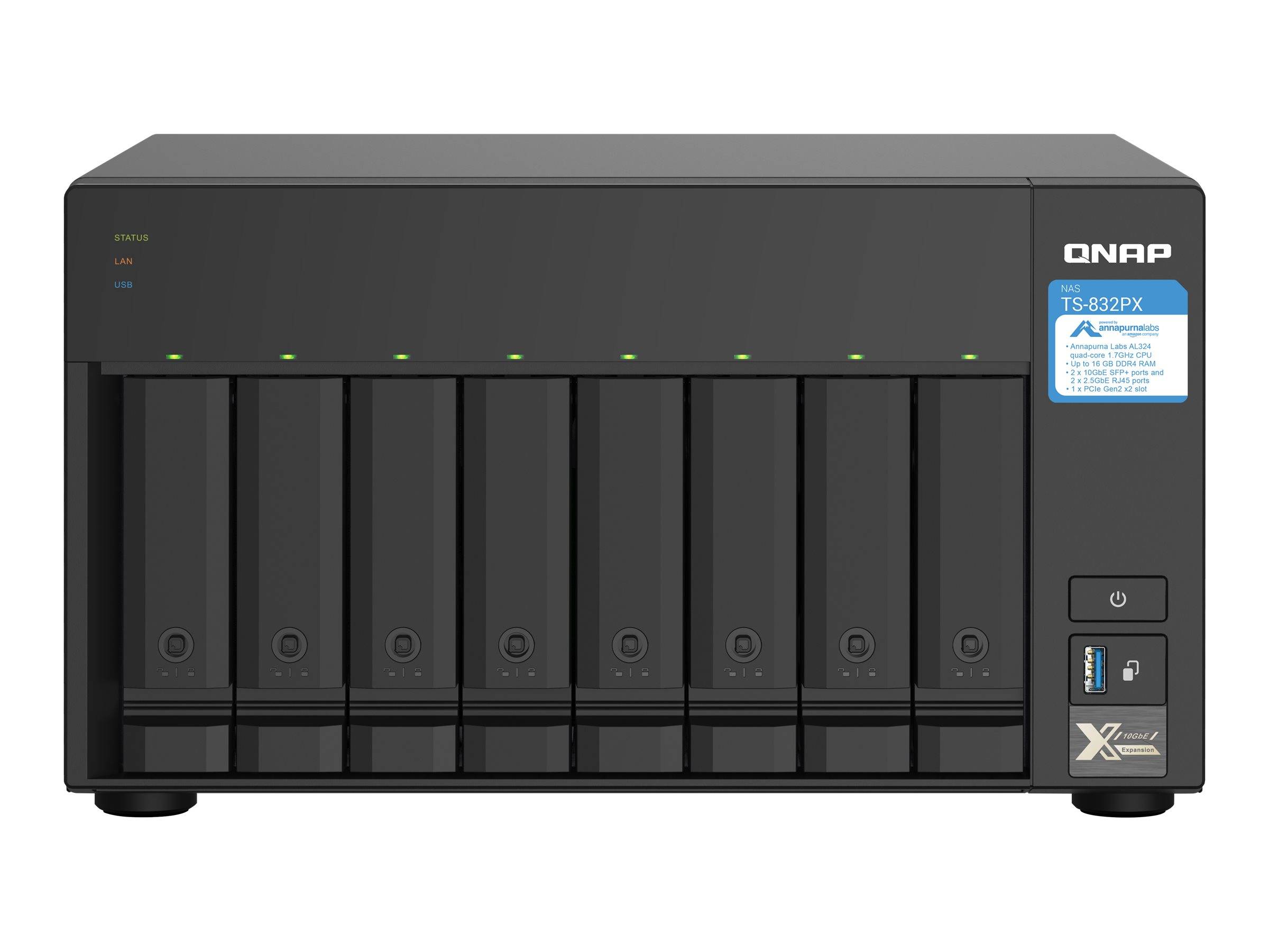 QNAP NAS TS-832PX-4G 8bay DESKTOP-7