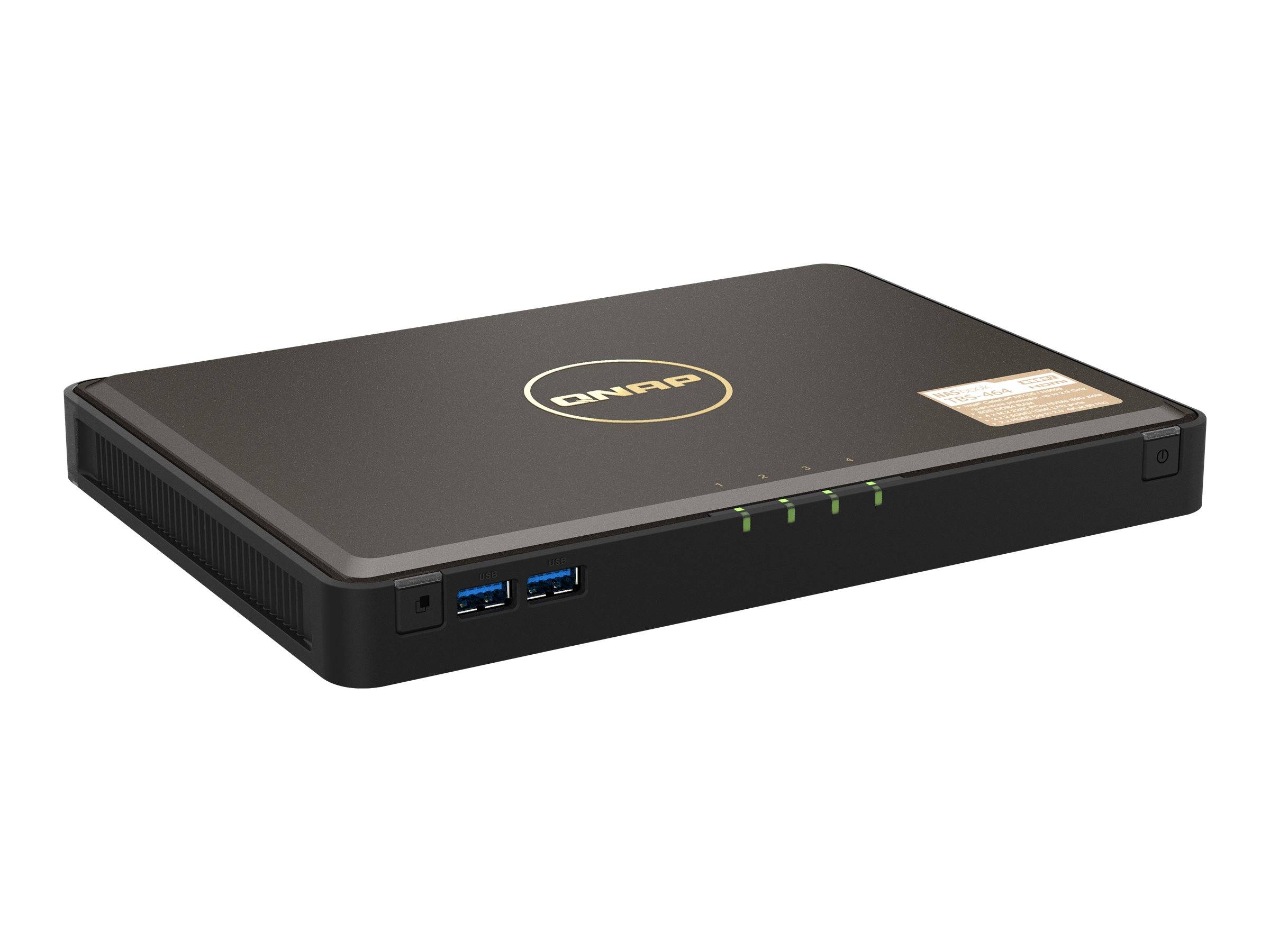 QNAP NAS TBS-464-8G 4bay M.2 NVMe SSD NASbook-2