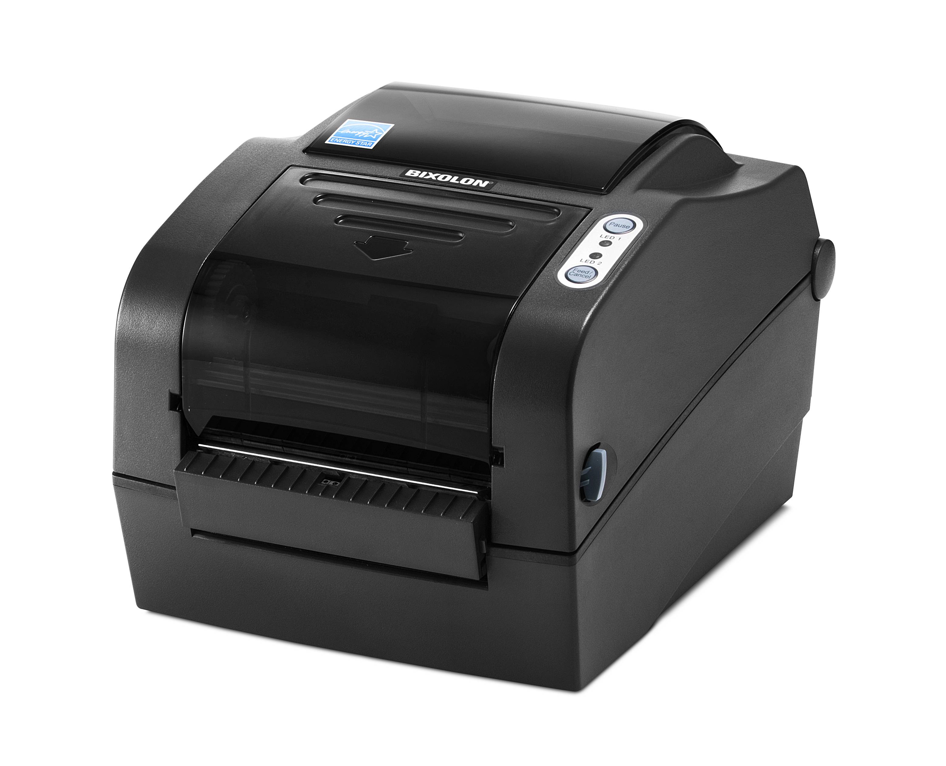 Bixolon SLP-TX420, 8 dots/mm (203 dpi), EPL, ZPLII, USB, USB Host, RS232, Ethernet, donkergrijs, 9-pins-6