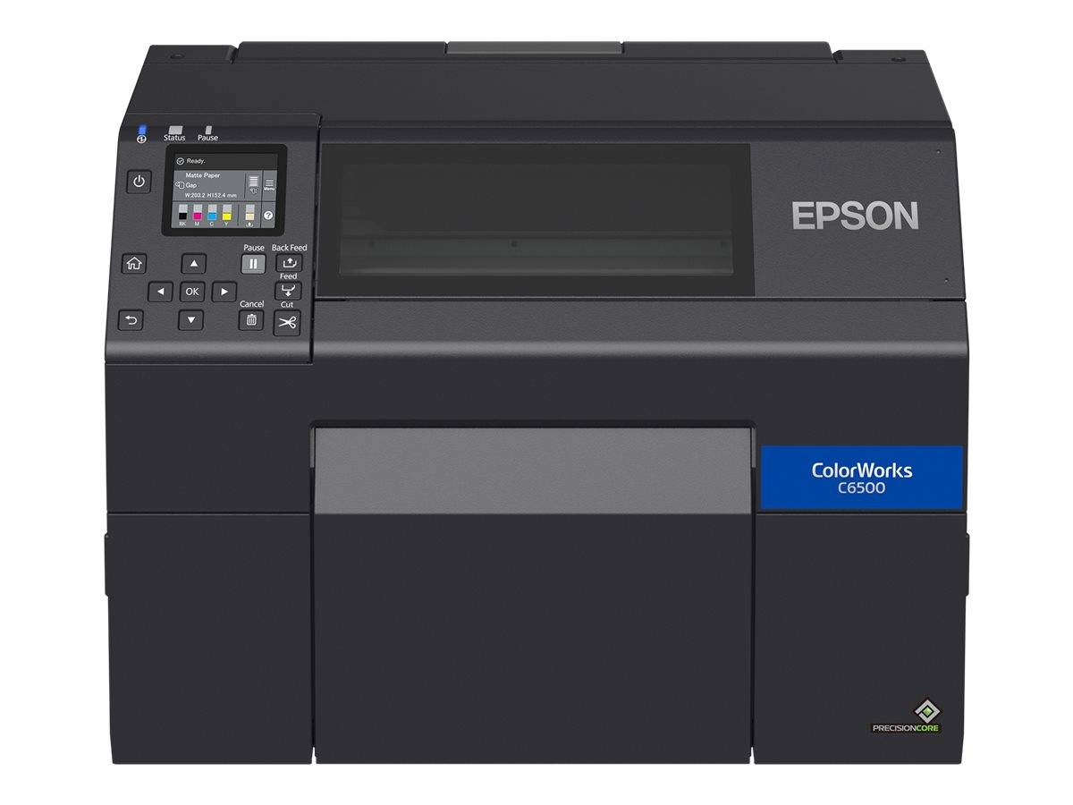 Epson ColorWorks CW-C6500Ae, cutter, disp., USB, Ethernet, black | C31CH77102-0