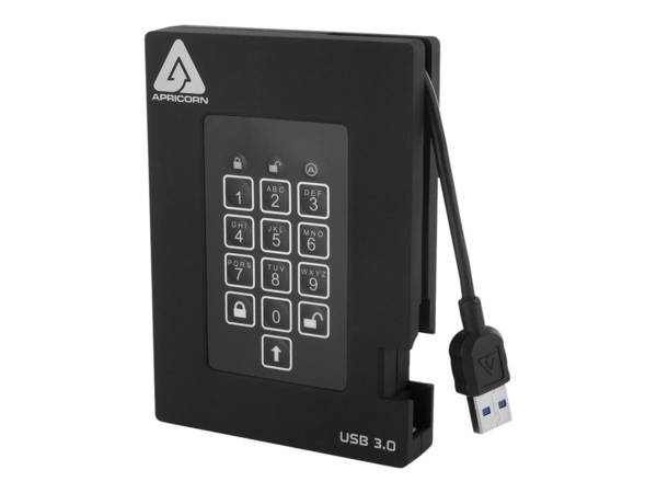 Apricorn Aegis Hangslot Fortress - Harde schijf - Gecodeerd - 1 TB - Extern (draagbaar)