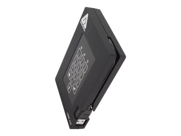 Apricorn Aegis Hangslot Fortress A25-3PL256-2000F - Harde schijf - Gecodeerd - 2 TB - Extern (draagbaar)