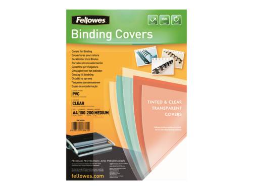 Fellowes dekbladen A4 transparant 200 micron