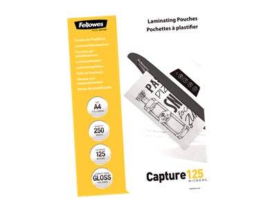 Fellowes lamineerfilm Capture A4 125micron glanzend 250P-5
