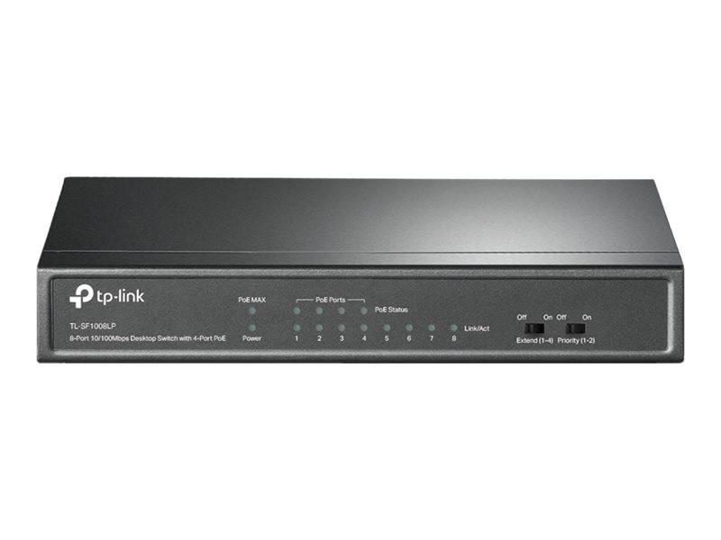 TP-Link TL-SF1008LP netwerkswitch Unmanaged Fast Ethernet (10/100) Power over Ethernet (PoE) Zwart-4
