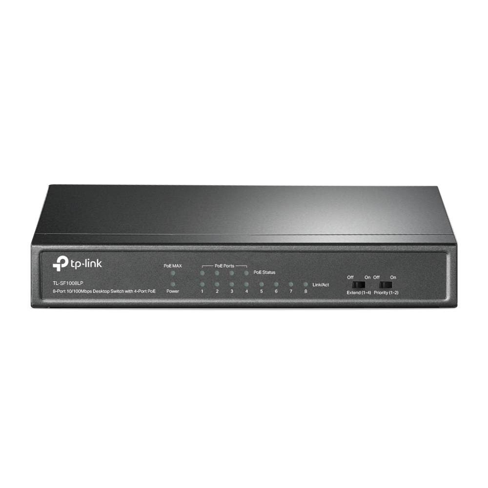 TP-Link TL-SF1008LP netwerkswitch Unmanaged Fast Ethernet (10/100) Power over Ethernet (PoE) Zwart-6