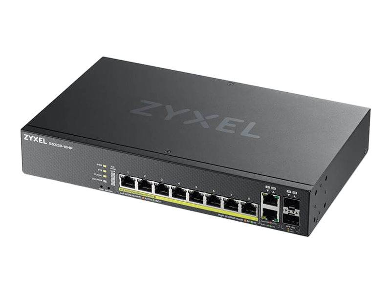 Zyxel GS2220-10HP 8-poorts + 2x SFP/Rj45 Gb PoE-0