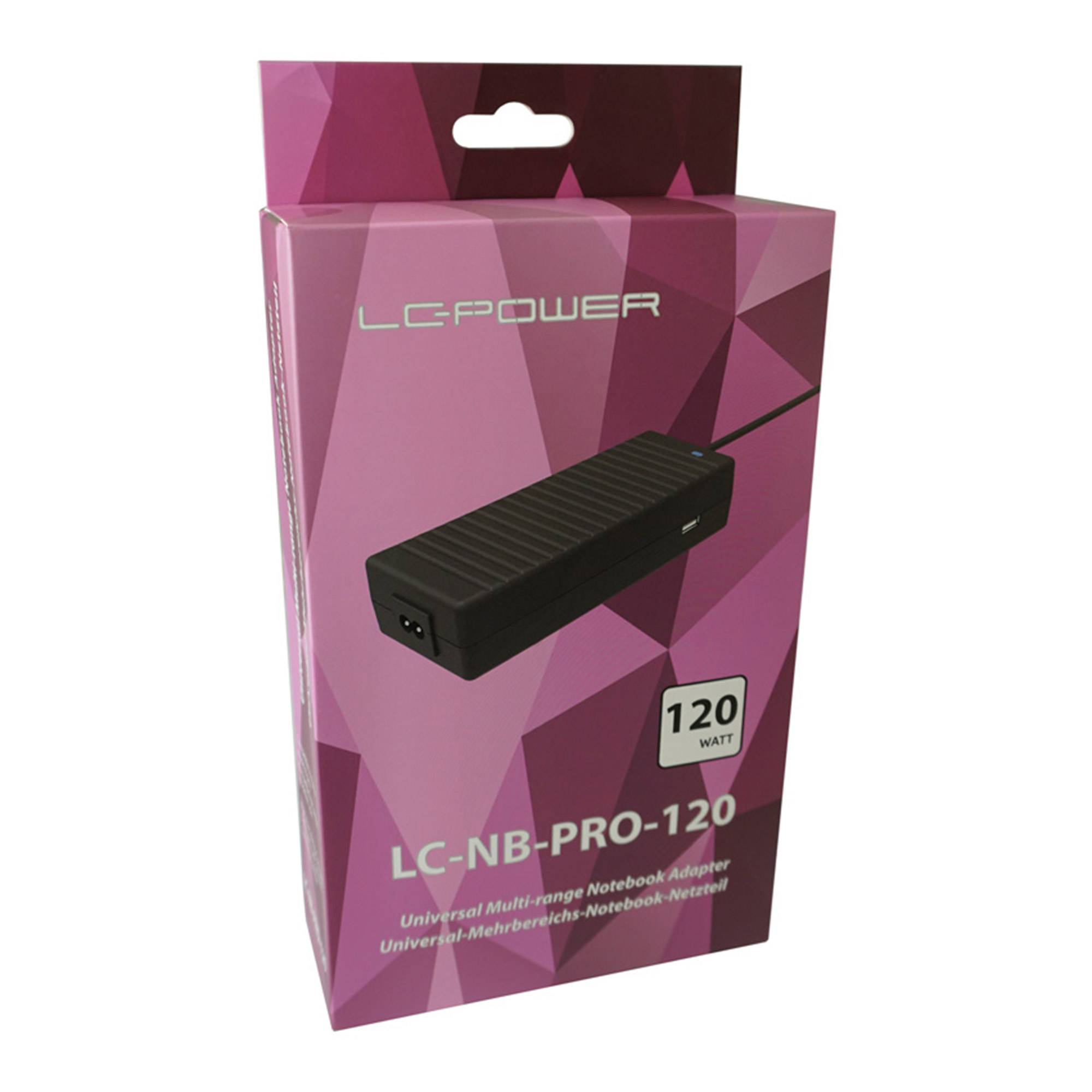 LC-Power voeding NB notebookvoeding LC-NB-PRO-120 120W-3