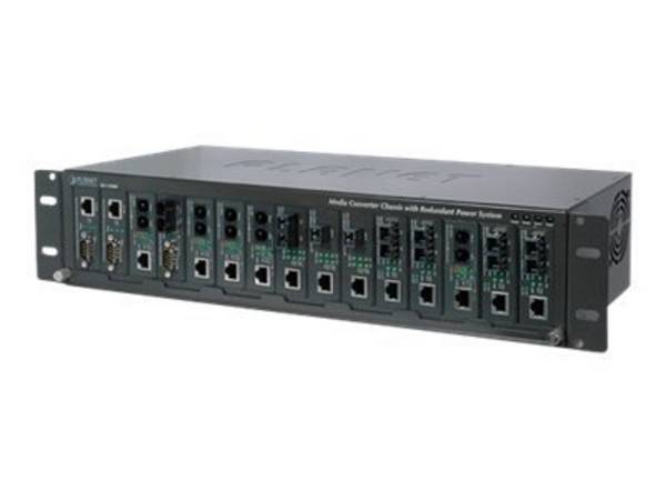 PLANET 15-Slot Media Converter Chassis (wisselstroom) Redundant